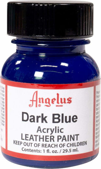 Angelus Acrylic Paint Υγρό Χρώμα Χειροτεχνίας Μπλε για Δέρμα Dark Blue 29.5ml
