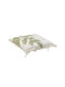 Click Garden Chair Cushion White / Green 40x40cm