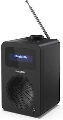 Sharp Tokyo Επιτραπέζιο Ραδιόφωνο Ρεύματος DAB+ με Bluetooth Μαύρο