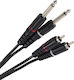 Plugger Cable 2 x 6.3mm male - 2x RCA male 1.5m (PLG00047)