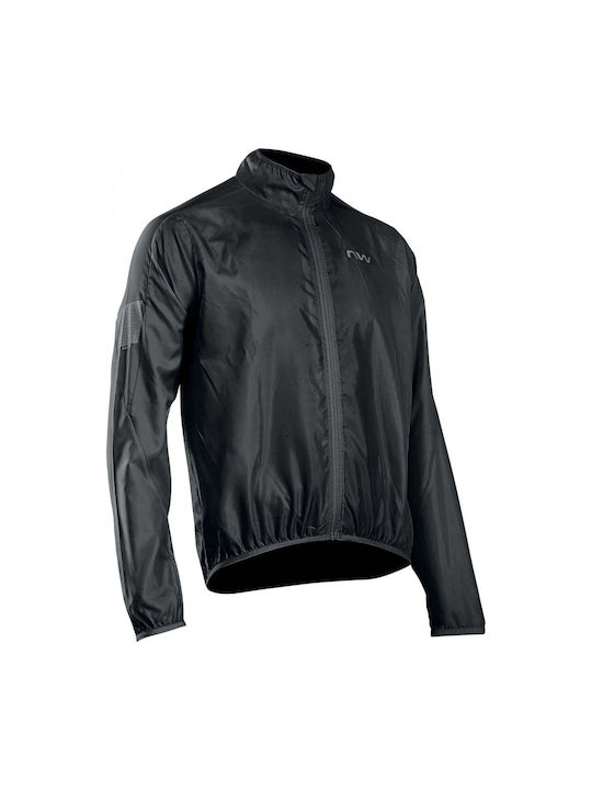 Northwave Vortex Waterproof Cycling Windbreaker Jacket Long sleeve Black