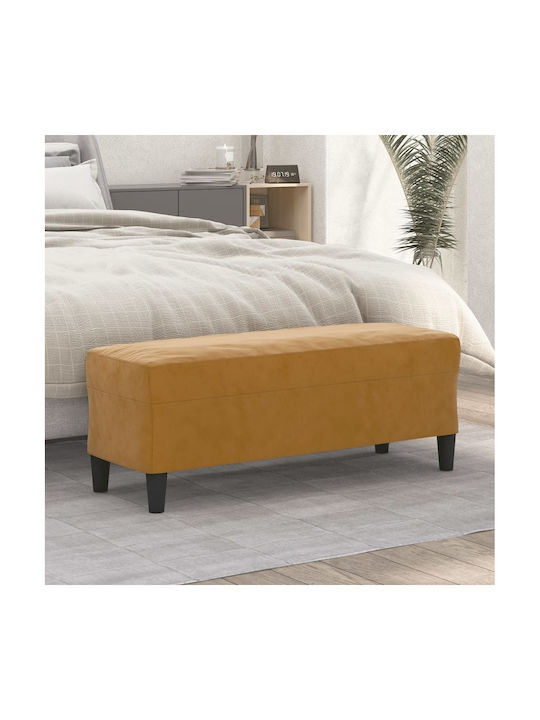 Samt Tabouret Braun 100x35x41cm