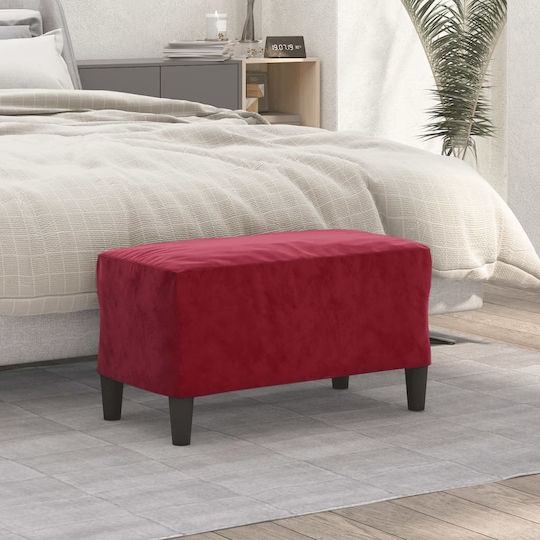 Bench Stool Burgundy 70x35x41cm