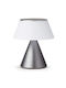 Lexon Luma Dekorative Lampe Silber
