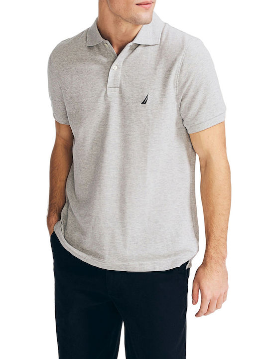 Nautica Men's Short Sleeve Blouse Polo Gray