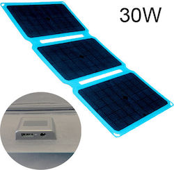 Invictus Klappbares Solar Batterieladegerät mit USB-Ausgang für Tragbare Geräte SRUSB-30