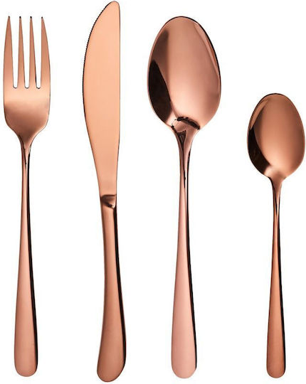 Butlers Queens Besteckset Edelstahl Braun 4Stück