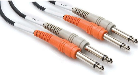 Hosa Cable 2 x 6.3mm male - 2x 6.3mm male 2m (CSS-202)