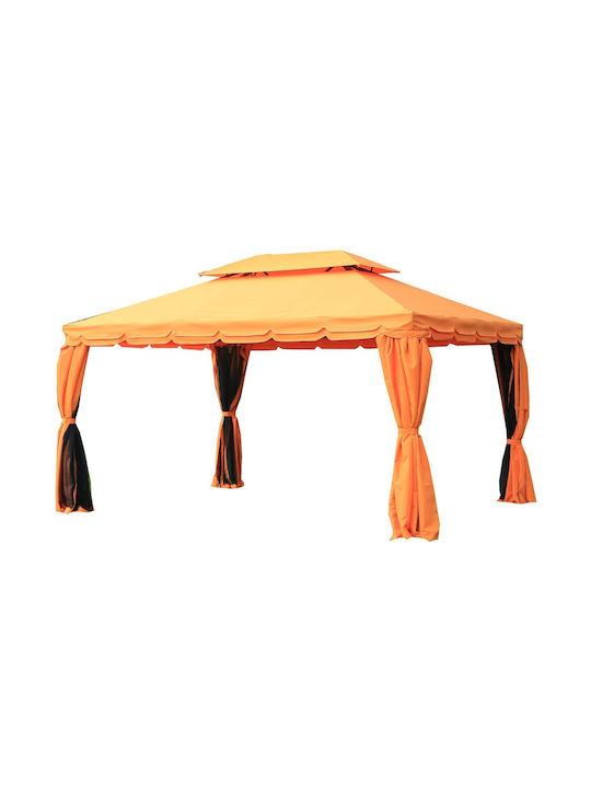 Outsunny Gazebo De Grădină Portocaliu 3x4m