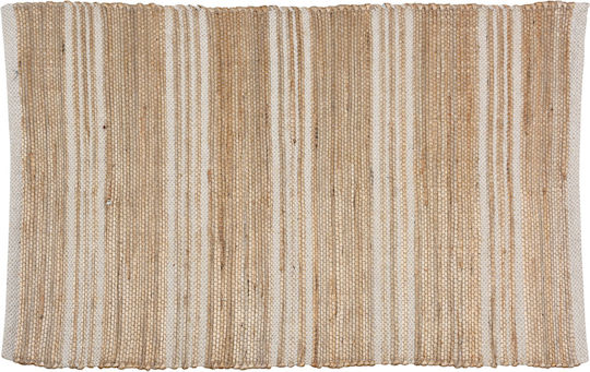 Zaros Teppich Rechteckig Sommer Synthetisch,Polyester/Cotton/Leather Beige