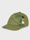 Mayoral Kids' Hat Jockey Fabric Khaki