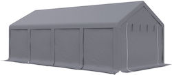 Outsunny Garden Freestanding Pavilion Gray 7.95x3.95cm