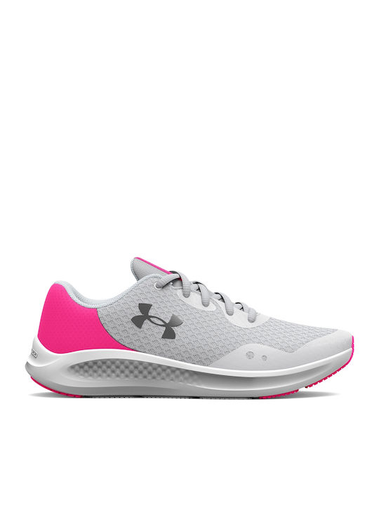 Under Armour Αθλητικά Παιδικά Παπούτσια Running UA GS G Charged Pursuit 3 Γκρι