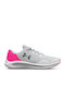 UA GS G Charged Pursuit 3 Kids Sports Shoes Running with Laces Gray