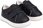 Babywalker Baptism Leather Sneakers Navy Blue