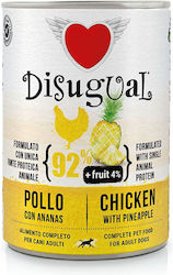 Disugual Fruit Canned Wet Dog Food with Chicken 1 x 400gr