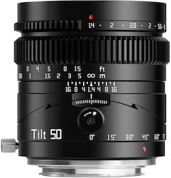 TTArtisan Full Frame Camera Lens 50mm f/1.4 Tilt-Shift for Fujifilm X Mount Black