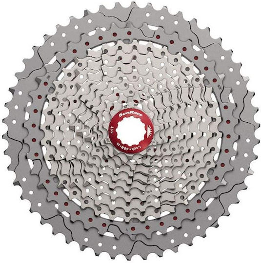 SunRace Road Bike Cassette 12 Speeds with Sprocket 11-50 Metallic Silver
