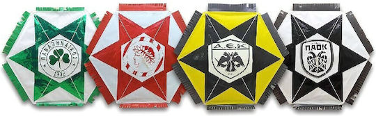 Hexagon Kite Hârtie cu Coada 100x100cm (Diverse modele/culori)