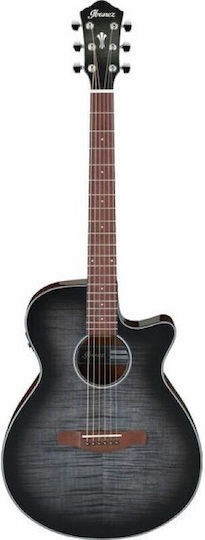 Ibanez Semi-Akustik Gitarre AEG70-TCH Ausschnitt Holzkohle