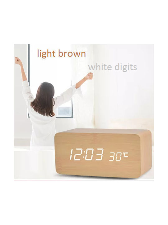 Tabletop Digital Clock with Alarm 87007WDN20LW