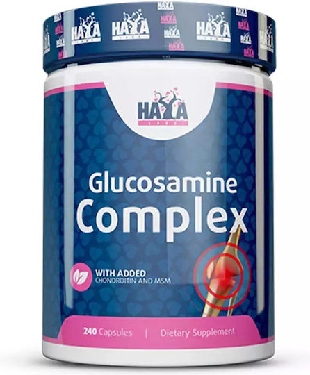 Haya Labs Glucosamine Complex Добавка за Здравето на Ставите и Костите 240 Капсули