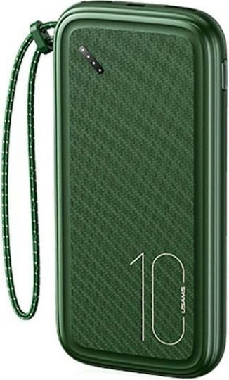 Usams PB56 Power Bank 10000mAh с 2 USB-A порта Dark Green