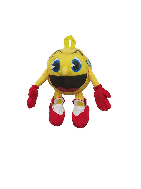 Mochila Pac Man Παιδική Τσάντα Πλάτης Κίτρινη
