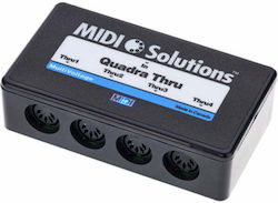 Midi Solutions Quadra Thru V2 Midi Interface Μαύρο Midi Solutions Quadra Thru V2 Midi Interface Μαύρο