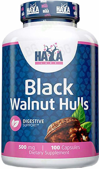Haya Labs Black Walnut Hulls 500mg 100 capace
