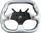 Simoni Racing Χ3 Aluminium Three Spoke Car Steering Wheel Silver