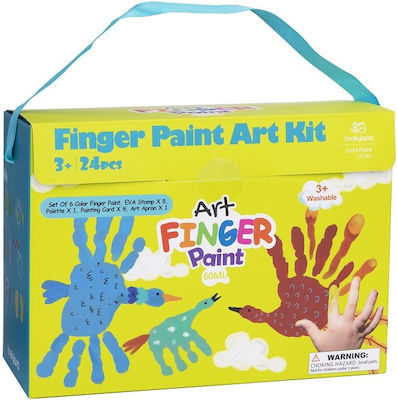 Tooky Toys Finger Paints Set 24pcs