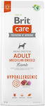 Brit Care Adult Medium Breed Hypoallergenic 12kg Trockenfutter für erwachsene Hunde mittlerer Rassen mit Lamm