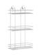 Ankor Επιτοίχια Ραφιέρα Μπάνιου Μεταλλική με 3 Ράφια 30x13x50cm