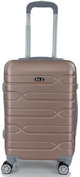 Ormi FA.Z Cabin Travel Suitcase Hard Pink Gold with 4 Wheels Height 52cm.