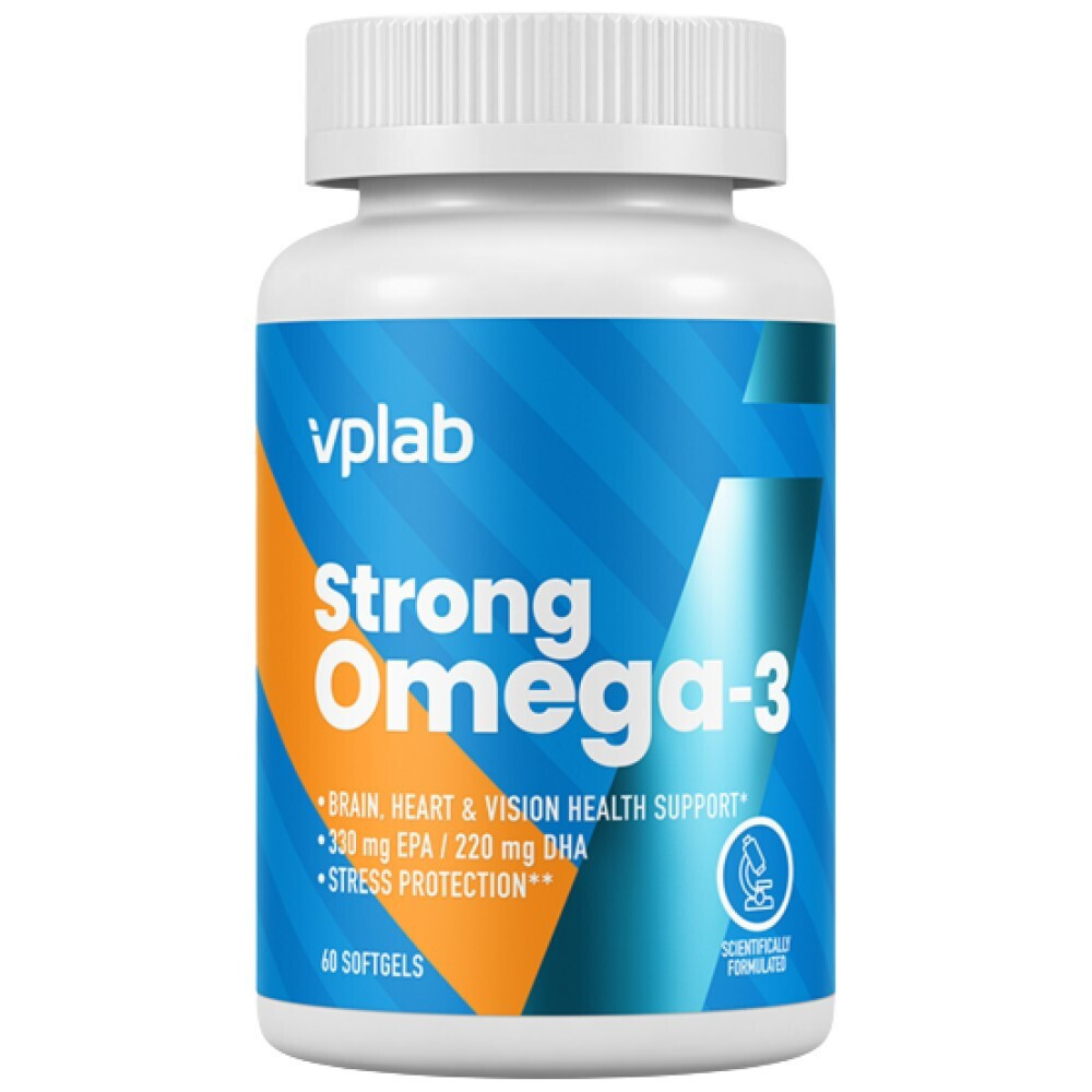 Vplab Strong Omega 3 Ιχθυέλαιο 60 μαλακές κάψουλες Skroutz.gr