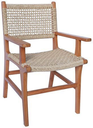 Outdoor-Sessel Rattan Natural-beige 54x55x86εκ.