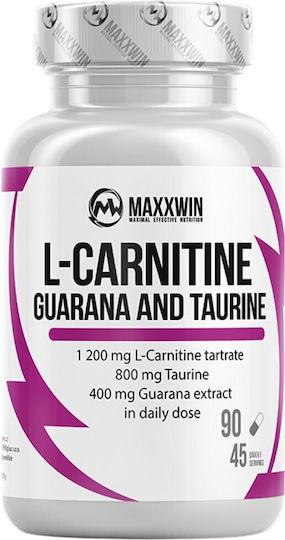 Maxxwin L-Carnitine, Guarana & Taurine с Карнитин 90 капси