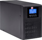 GT S 11 UPS On-Line 1000VA 900W with 5 IEC Power Plugs