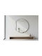 Zaros Wall Mirror with Black Frame Diameter 75cm 1pcs