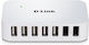 D-Link DUB-H7 (Rev. G) USB-Hub 7 Θυρών USB 2.0 ...