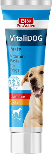 Bio Petactive Vitalidog Paste Multivitamine pentru câini sub formă de pastă 100ml