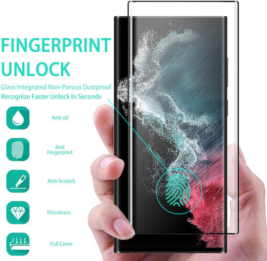 Leewello Curve 9H HD Clear Full Glue Full Face Tempered Glass Μαύρο (Galaxy S20 Ultra)