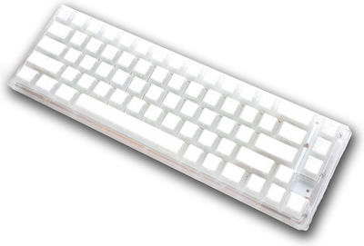 Ducky One 3 Gaming Mechanische Tastatur 65% mit Cherry MX Rot Schaltern und RGB-Beleuchtung (Englisch US) Aura White