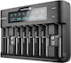 everActive UC-800 Ladegerät 8 Batterien Li-Ion/Ni-MH Größe AA/AAA/D/18650/16340/26650/14500