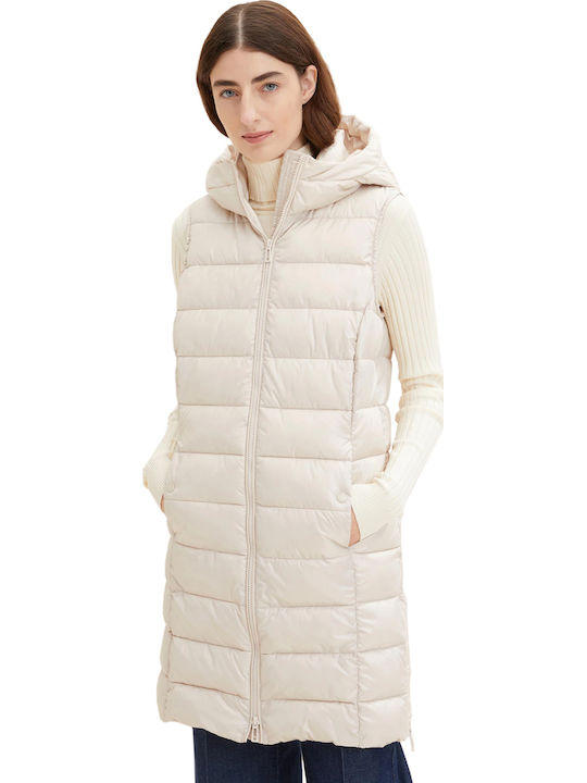 Tom Tailor Lang Damen Ärmellos Puffer Jacke für...