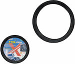 Car Steering Wheel Cover with Diameter 38cm Leatherette Black