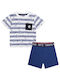 Timberland Kids Set with Shorts Summer 2pcs Blue