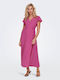 Summer Midi Wrap Dress Very Berry