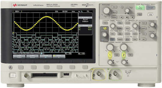 Keysight MSOX2022A Παλμογράφος Πάγκου 200MHz με 2 Αναλογικά Κανάλια και 8.5" Οθόνη